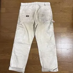 00’sDickies ペインターパンツ　ダブルニー　ホワイト