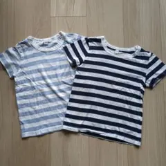そ*な様 無印良品　100 ストライプ 　半袖Ｔシャツ 2枚セット