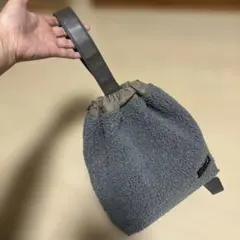 セール☆Dagliga Produkter モコモコフリースハンドバッグ グレー