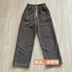 ダークエンジェル　裏起毛　コーデュロイ　ワイドパンツ　モカ　長め丈　L