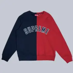 Supreme 18AW 赤紺 アーチロゴ スウェット