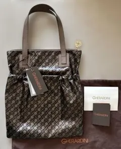 GHERARDINI ロゴプリント トートバッグ　未使用に近い