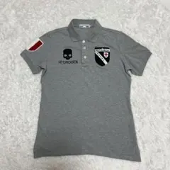 ハイドロゲン ペトラルカコラボ ポロシャツ XXL グレー ラグビー スカルのサムネイル