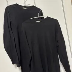 GU⭐︎黒無地ロンT 2枚