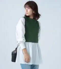 BAYFLOW ベストドッキングシャツ　ブラック