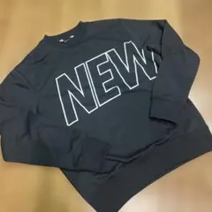 NEW ERA ブラック スウェット トレーナー