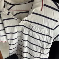 YSL ストライプ ポロシャツ　イヴ・サンローラン