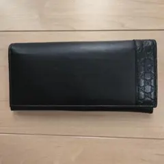 月末限定値下げ　GUCCI グッチ　二つ折り　長財布　金具　ホースビット　柄　黒 月末限定値下げ GUCCI グッチ 二つ折り 長財布 金具 ホースビット 柄