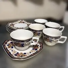 未使用4枚】NIKKO ダブルフェニックス 小皿 昭和レトロ 古道具