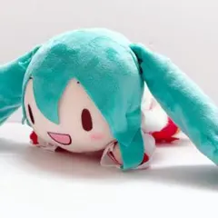 初音ミク ふわぷち 寝そべりぬいぐるみ M クリスマス 2024