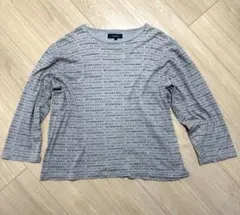 BURBERRY LONDON バーバリー ロゴ総柄 ロンT Lサイズ 日本製のサムネイル