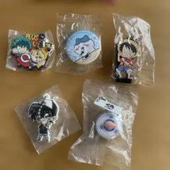 【未開封】くら寿司ビッくらポン5点セット ちいかわ コナン ワンピ ヒロアカのサムネイル
