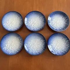 有田焼　萬永　小皿　6枚　牡丹