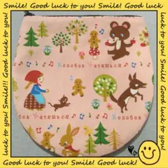 ハンドメイド✿ファスナーポーチ✿フラットポーチ✿赤ずきんちゃん