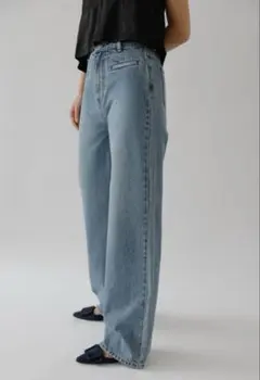 na.e デニム　Sサイズ　通常丈　light Blue Wide Loose Jeans_Light Blue | Na.e