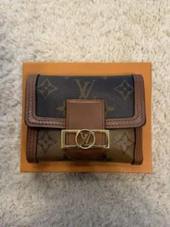 LOUIS VUITTON 二つ折り財布 ブラウン/オレンジ