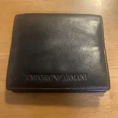 EMPORIO ARMANI コインケース ブラック レザー