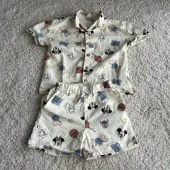 【匿名発送・美品】100cm ディズニーアロハ風シャツ