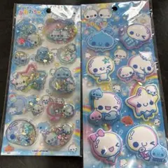 ピ*ュ様 ぷくぷくあわわちゃん もっちりシール スパンコールパーティー 2点セッ
