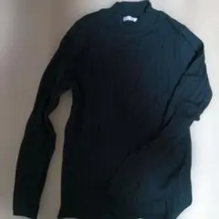 Urban Research ブラック タートルネックニット