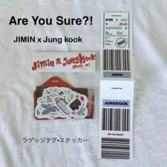Are You Sure?! JIMIN x Jungkook ステッカーセット