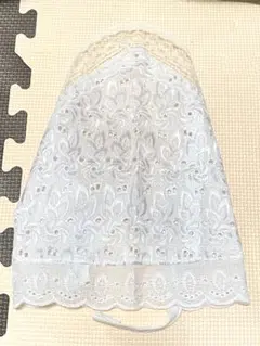 【新品】海外製品　ホワイトレース　バブーシュカ/ベビー キッズ　ヘアアクセ