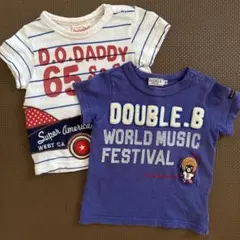 ミキハウス　ダディオダディ　トップス　半袖Tシャツ2枚セット　まとめ売りのサムネイル