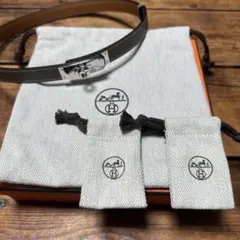 HERMES ケリー ベルト エトゥープ シルバー金具のサムネイル