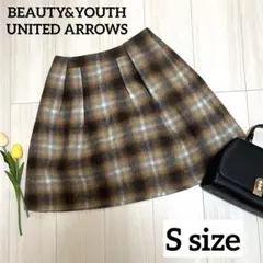 BEAUTY&YOUTH UNITED ARROWS チェック柄スカート【S】