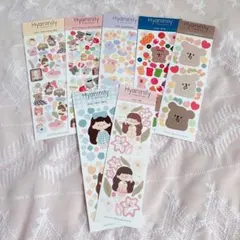 hyaninily 韓国雑貨　韓国作家　シールシート　まとめ売り　セット