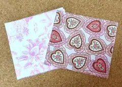 リバティカットクロス 2枚セット タナローン生地　約30×25cm