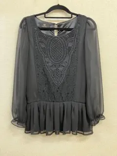 レースブラウス 長袖