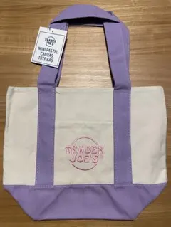 Trader Joe’s ミニトートバッグ　パステルカラー