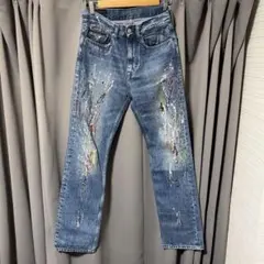 CalvinKleinJeans ペイント加エストレートデニム W29132のサムネイル