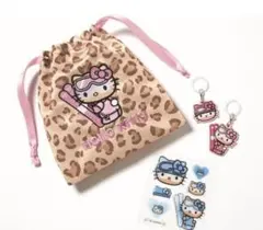 sweet3月号付録　雪焼けハローキティ 真冬の盛り盛り4点セット