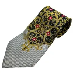 GIANNI VERSACE ネクタイ　バロック　総柄　ヴェルサーチ
