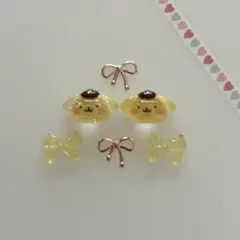 ネイルパーツ　ポムポムプリンとリボン