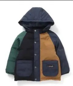 キッズ フード付きダウンコート　登園　通学　120cm〜