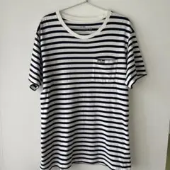【BLUEBLUE 】Tシャツ ボーダー柄 XL 24h以内発送のサムネイル