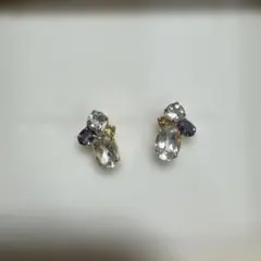 値下げ新品未使用/K18 ツツミ アクアマリン ハートピアス 4mm 箱証明
