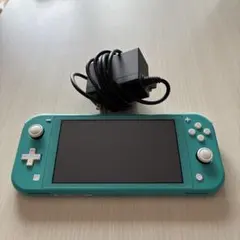 【美品】Nintendo Switch Liteターコイズ 純正アダプター付