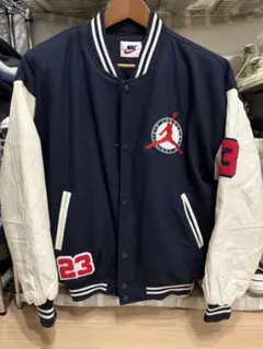 美品　90s NIKE JORDAN FLGHT CLUB 袖レザースタジャン