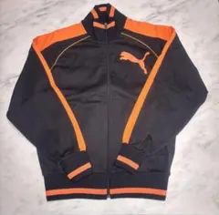ヴィンテージ　PUMA ジップアップジャケット ブラックオレンジ　日本製