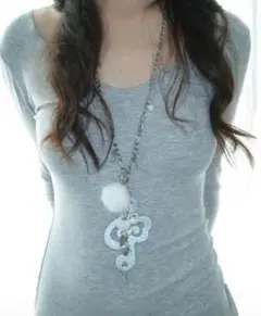 ウィッシュコア ネックレス 音符 シルバー