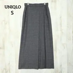 グレンチェック ロングスカート