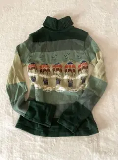 【Luik】vintage タートルネックニット