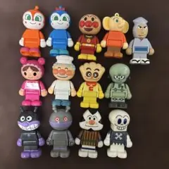 アンパンマン　ブロックラボ　フィギュア　ジャムおじさん　クリームパンダちゃん