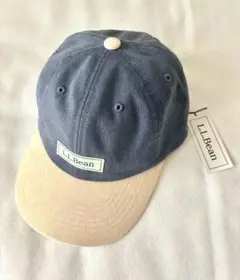 L.L.Bean ベースボールキャップ ネイビー/ホワイト、デニム＆コーデュロイ