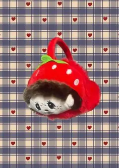 モンチッチ 耳あて イヤマフ イヤーマフ 希少 防寒 いちご レトロ 森ガール