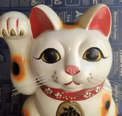 招き猫貯金箱　福寿　レトロ貯金箱　招き猫グッズ　縁起物　お金招き　福猫　置物